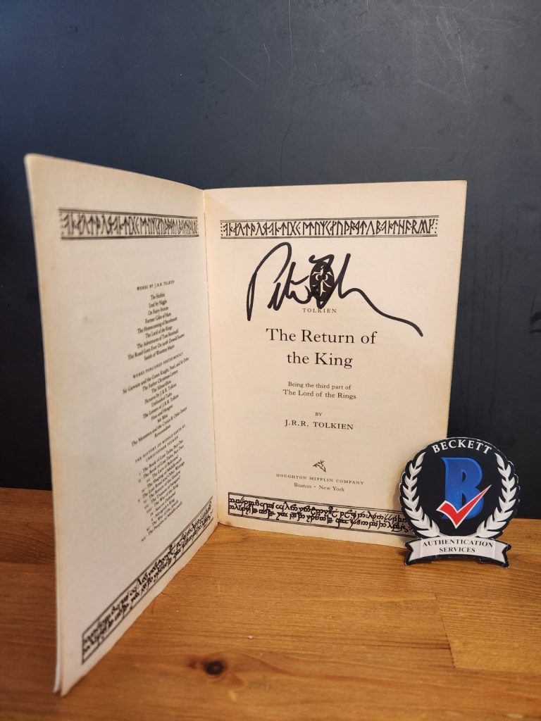 Peter Jackson Signed Lord Of The Rings Return Of The King Book +2 Unsign BAS COA
