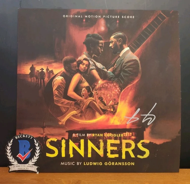COMPOSER LUDWIG GORANSSON SIGNED SINNERS SOUNDTRACK VINYL MOVIE SCORE BAS