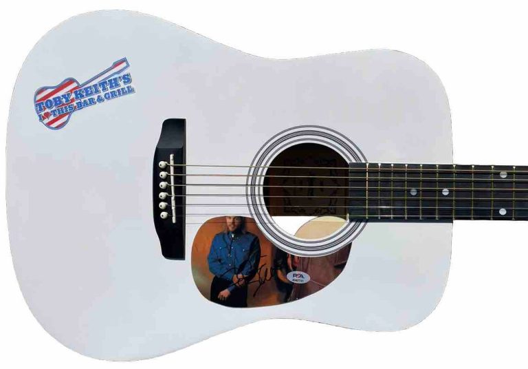 Red Solo Cup Toby Keith Signed Autographed Full Size Acoustic Guitar PSA/DNA