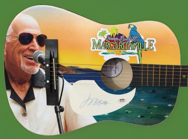 Margaritaville JIMMY BUFFETT Autographed Limited Edition Acoustic Guitar PSA