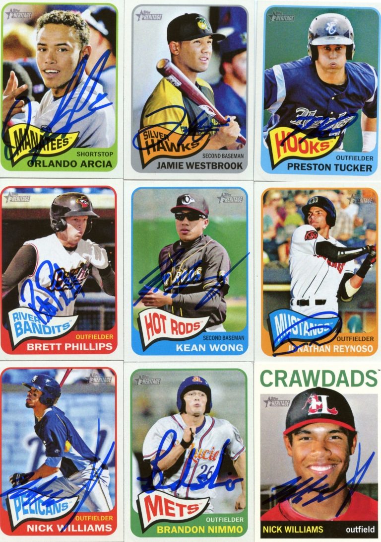 NICK WILLIAMS SIGNED 2013 TOPPS HERITAGE MINOR LEAGUE ROOKIE CARD AUTO