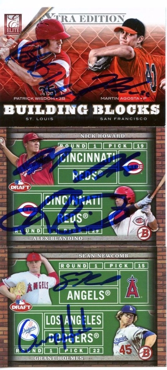 NICK HOWARD ALEX BLANDINO SIGNED 2014 BOWMAN DRAFT DUAL ROOKIE CARD AUTO