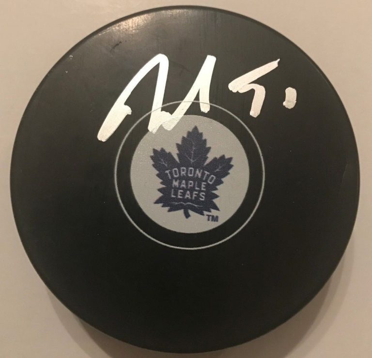 JAKE GARDINER SIGNED TORONTO MAPLE LEAFS PUCK W/CASE COA