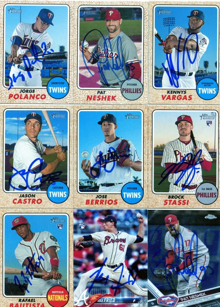 RAFAEL BAUTISTA SIGNED 2017 TOPPS HERITAGE ROOKIE CARD AUTO