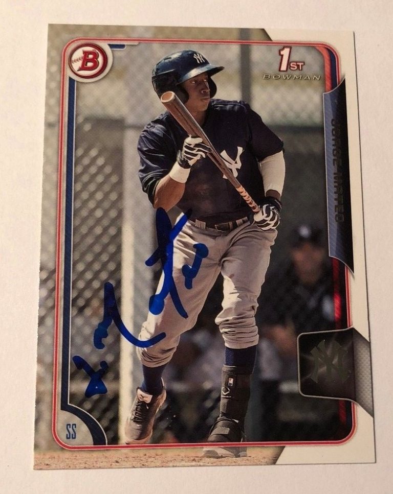 JORGE MATEO SIGNED 2015 BOWMAN PROSPECT ROOKIE CARD AUTO