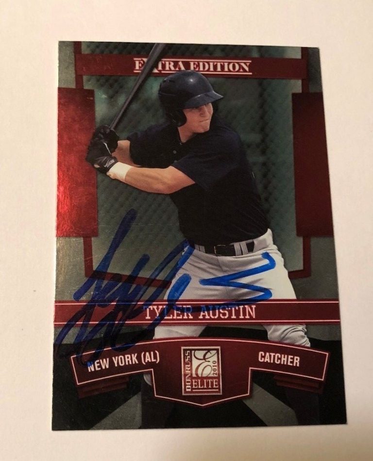 TYLER AUSTIN SIGNED 2010 ELITE EXTRA EDITION ROOKIE CARD AUTO