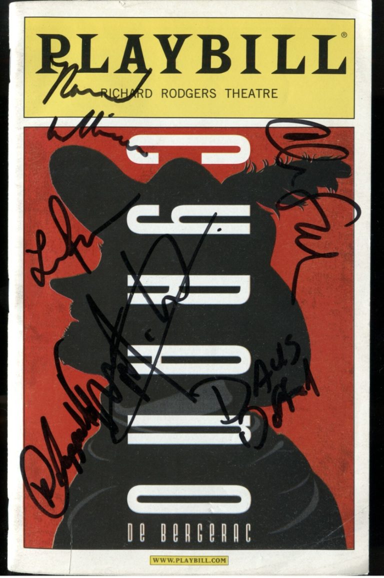 Chris Sarandon + Cast (x6) Signed Auto Autographed Cyrano Broadway Playbill COA