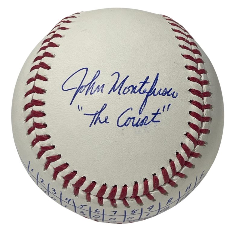 John Montefusco Signed ROMLB Baseball w/ No Hitter Line Score PSA COA