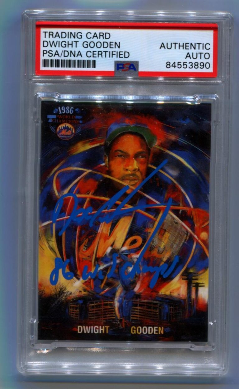 Dwight Doc Gooden Topps Project 2020 #343 86 WS Champs Signed Auto PSA DNA