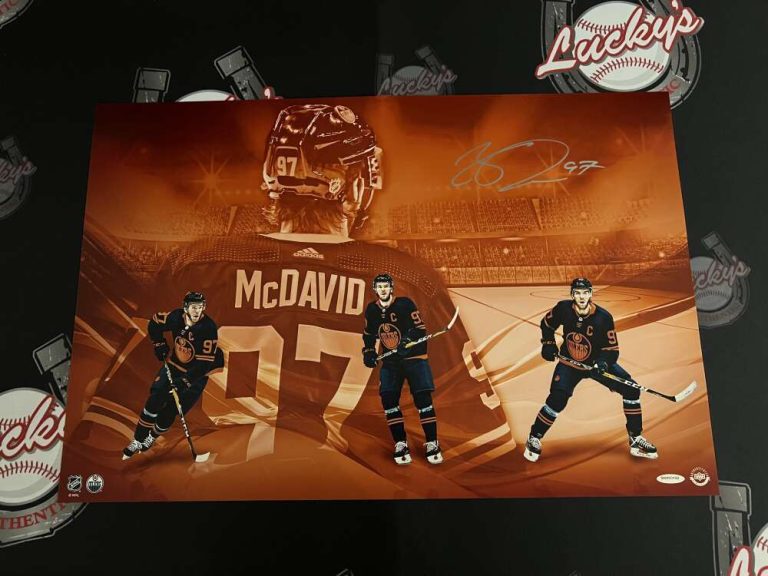 Connor McDavid Signed 16x24 Photo 