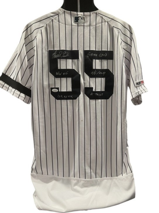 Domingo German Signed Auto Game Used Yankees 2019 Jersey JSA COA Fanatics MLB