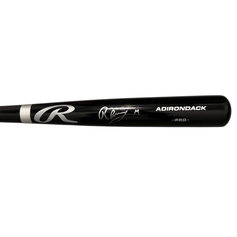 Ronny Mauricio Signed Autographed Rawlings Black Bat JSA COA New York Mets