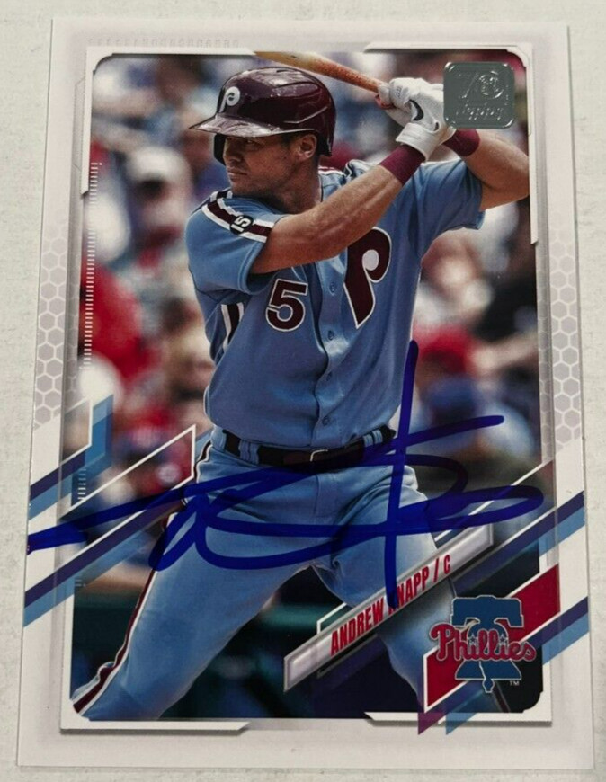 ANDREW KNAPP SIGNED 2021 TOPPS BASEBALL CARD AUTOGRAPH AUTO