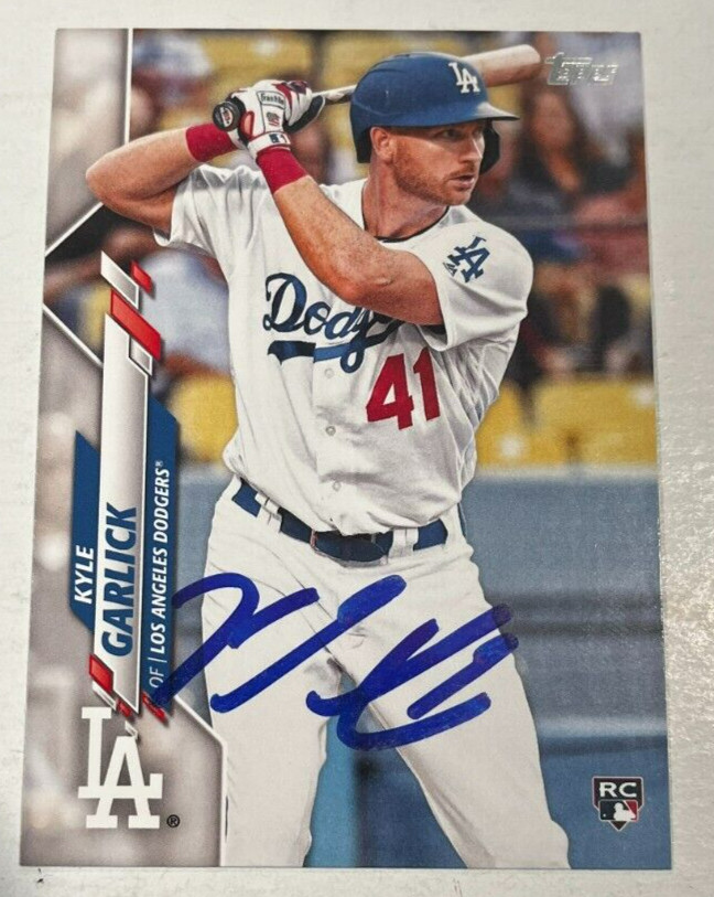 KYLE GARLICK SIGNED 2020 TOPPS BASEBALL CARD AUTOGRAPH AUTO