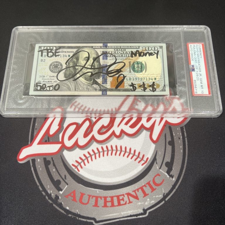 Floyd Mayweather Jr Signed $100 Bill US Currency x4 Inscriptions PSA 10 Auto C