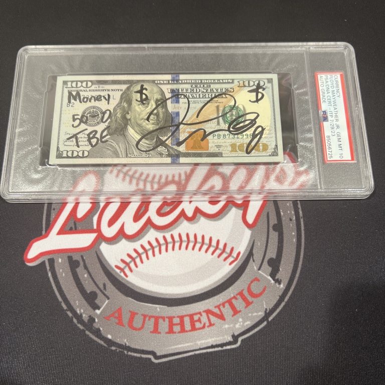 Floyd Mayweather Jr Signed $100 Bill US Currency x4 Inscriptions PSA 10 Auto K