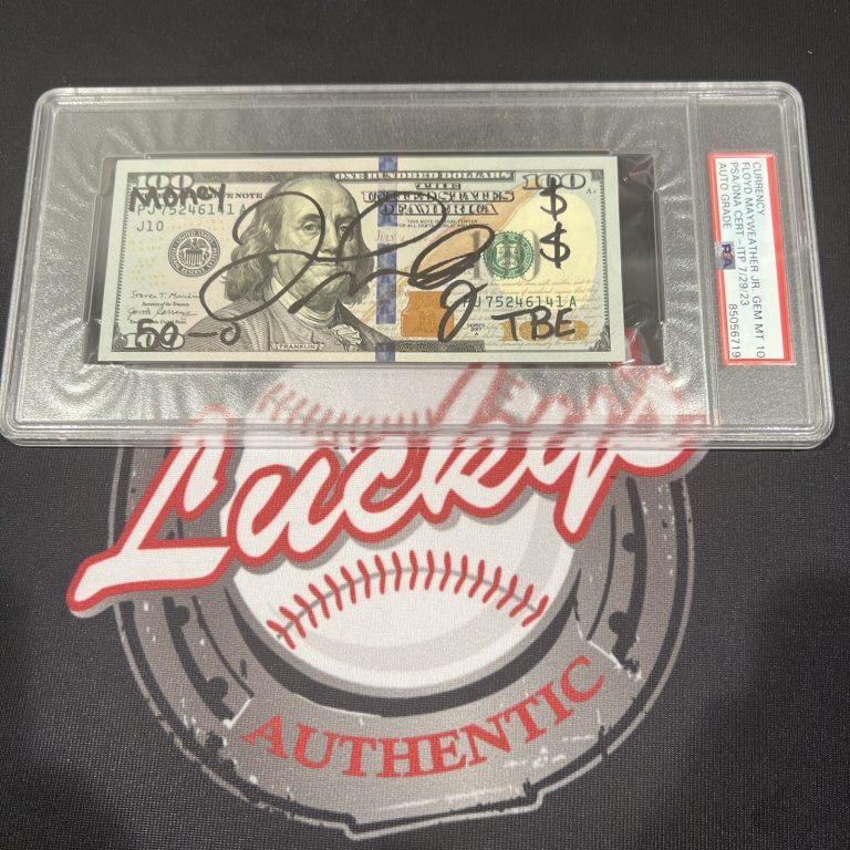 Floyd Mayweather Jr Signed $100 Bill US Currency x4 Inscriptions PSA 10 Auto L