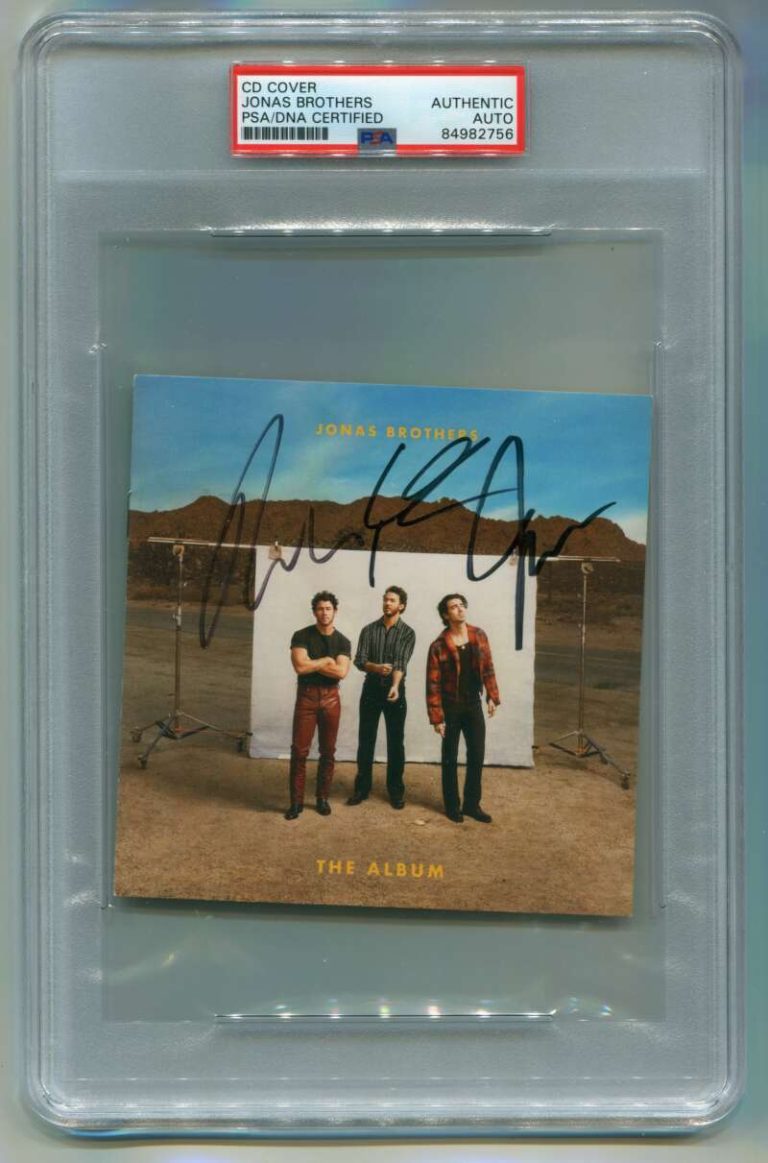 Joe Nick Kevin Jonas Brothers Signed The Album CD Insert PSA Authentic Auto