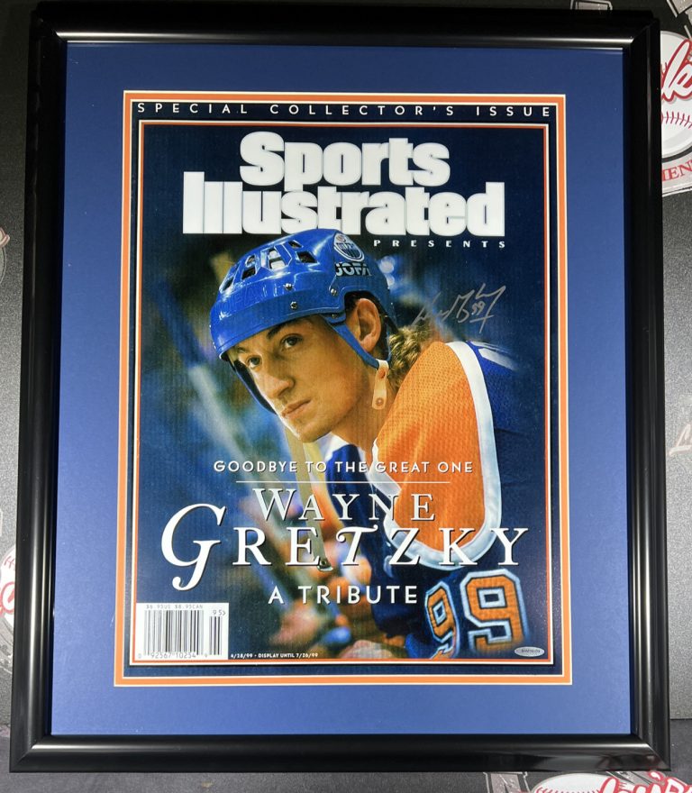 Wayne Gretzky Signed Framed 16x20 Photo SI Tribute UDA COA Edmonton Oilers