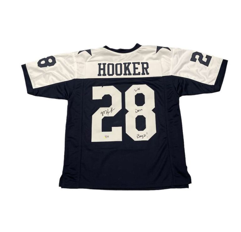 Malik Hooker Signed Cowboys TB Custom Jersey w/ We Dem Boyz! Beckett BAS COA