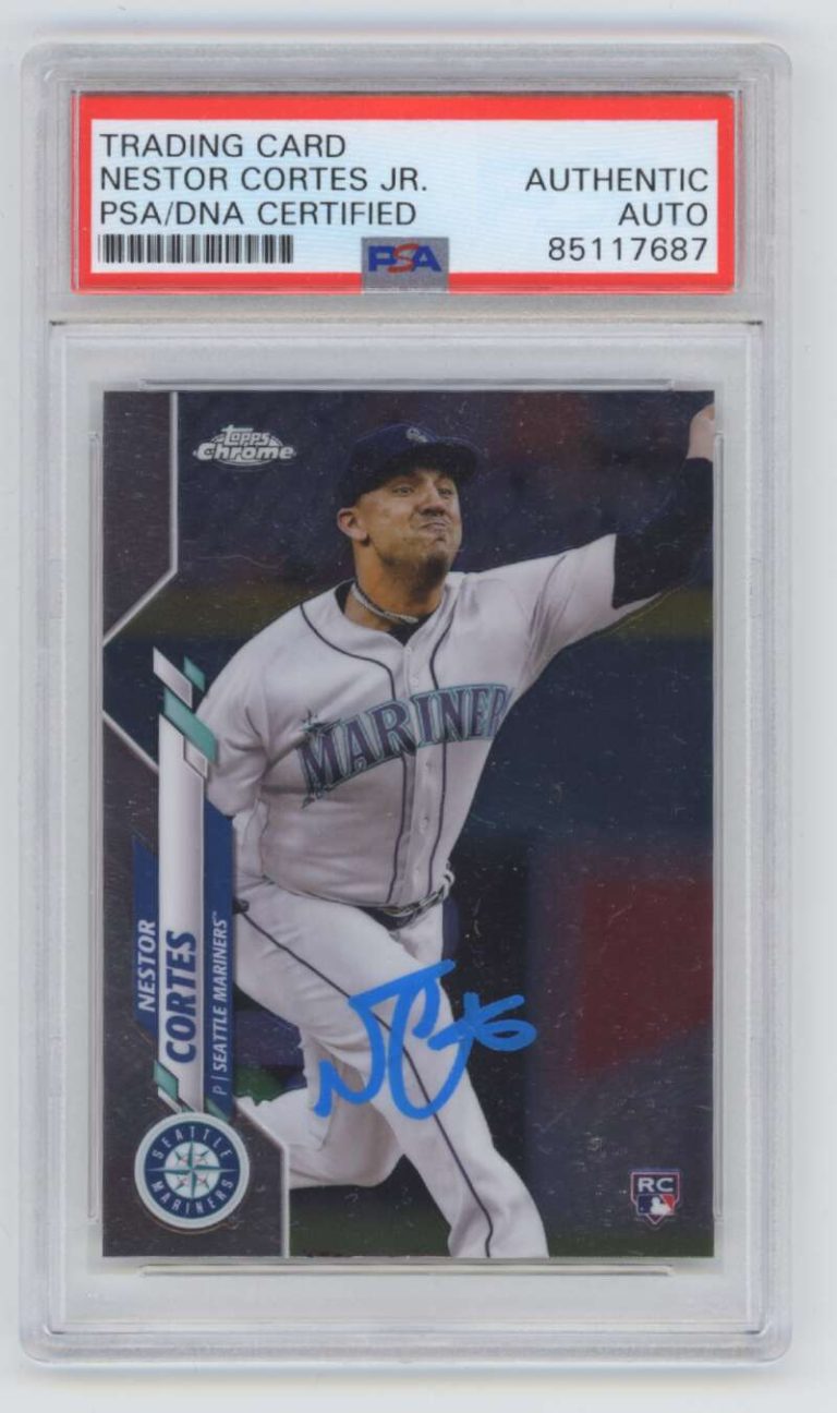 Nestor Cortes 2020 Topps Chrome Update Rookie RC Signed Auto PSA DNA Authentic