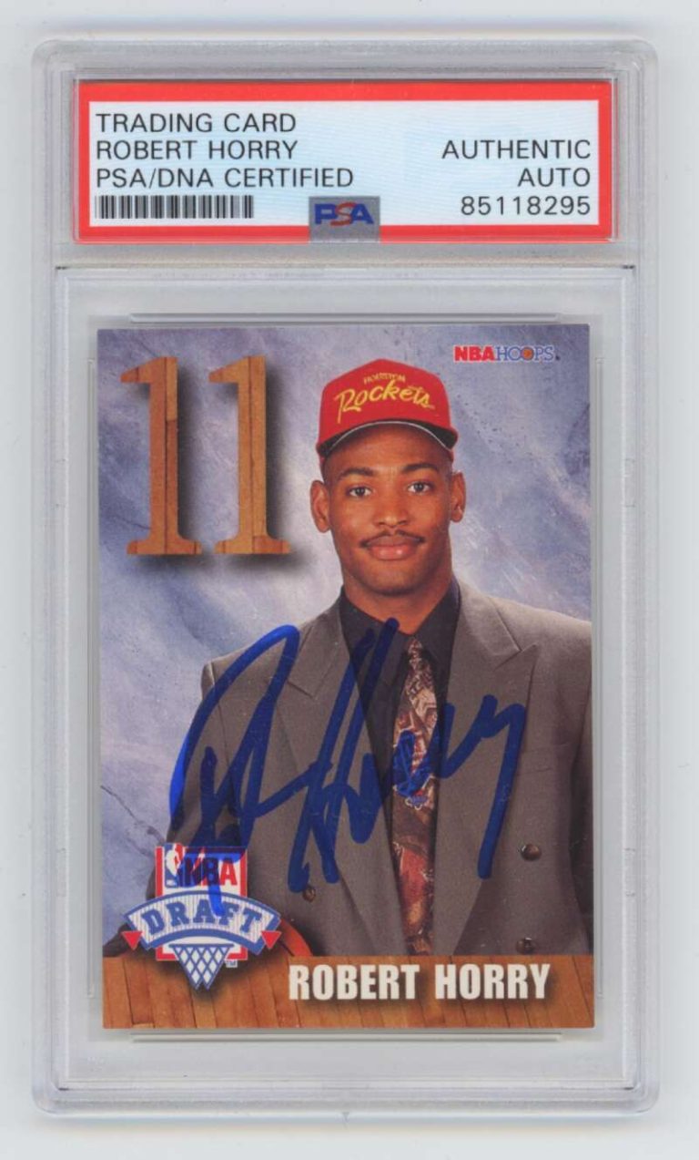 Robert Horry 1992-93 NBA Hoops Draft Redemption Rookie RC Signed Auto PSA DNA