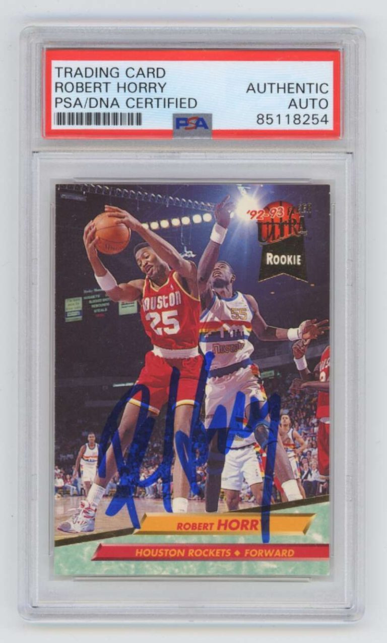 Robert Horry 1992-93 Fleer Ultra #271 RC Signed Auto PSA DNA Authentic Rockets