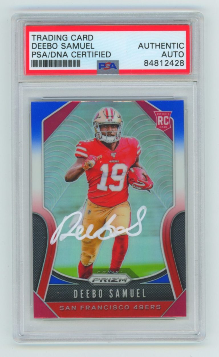 Deebo Samuel 2019 Panini Prizm Red White Blue RC Auto PSA DNA Authentic 49ers