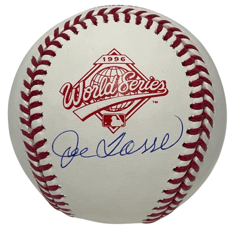Joe Torre Signed 1996 World Series WS ROMLB Baseball Beckett Witness BAS COA