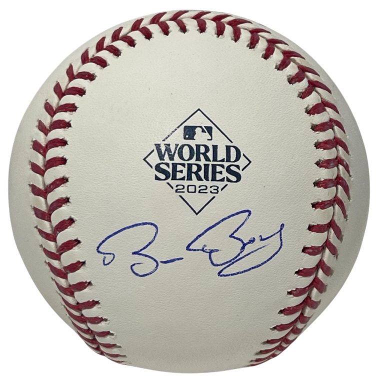 Bruce Bochy Signed 2023 World Series WS ROMLB Baseball Beckett BAS COA