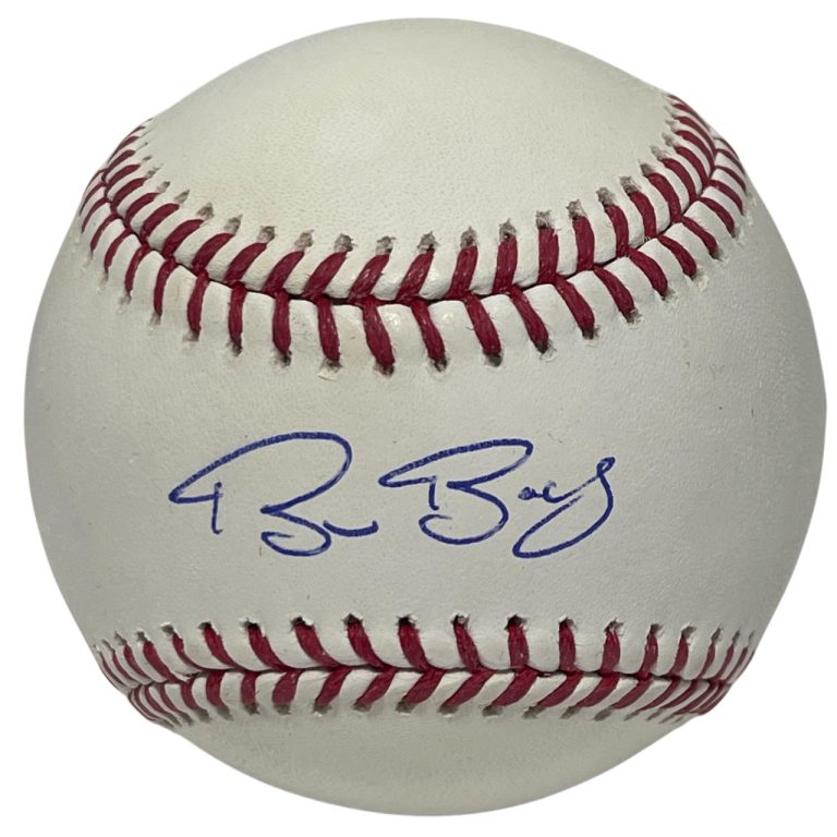 Bruce Bochy Signed ROMLB Baseball Texas Rangers Beckett Witness BAS COA