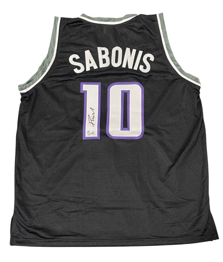 Domantas Sabonis Signed Sacramento Kings Custom Jersey Beckett Witness BAS COA