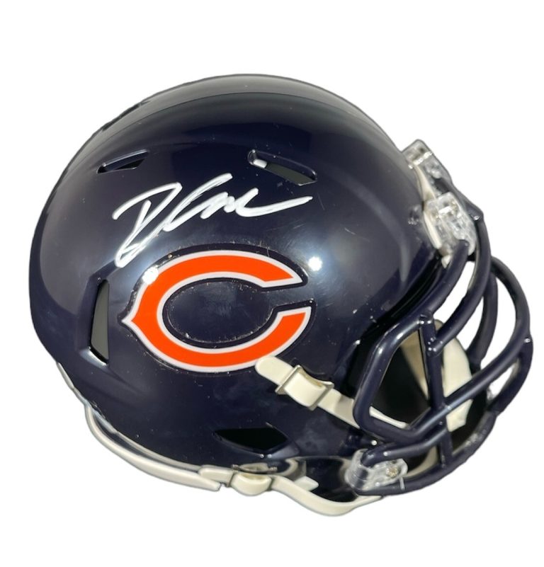 D'Andre Swift Signed Autographed Chicago Bears Mini Helmet JSA WITNESS COA
