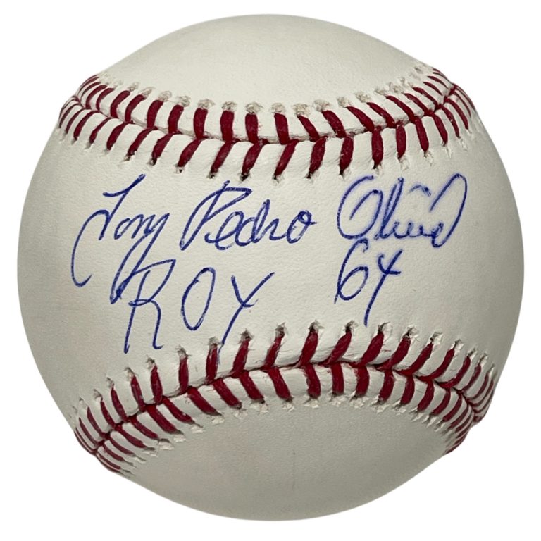 Tony Oliva Full Name Signed Rawlings ROMLB Baseball w/ ROY Beckett BAS COA