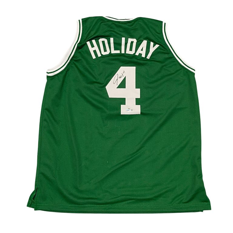 Jrue Holiday Signed Boston Celtics Custom Jersey Beckett Witness BAS COA