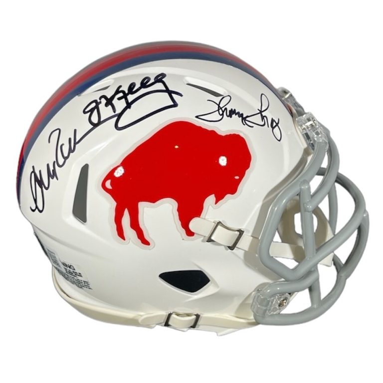 Kelly Reed Thomas Triple Signed Bills TB Mini Helmet Beckett Witness BAS COA
