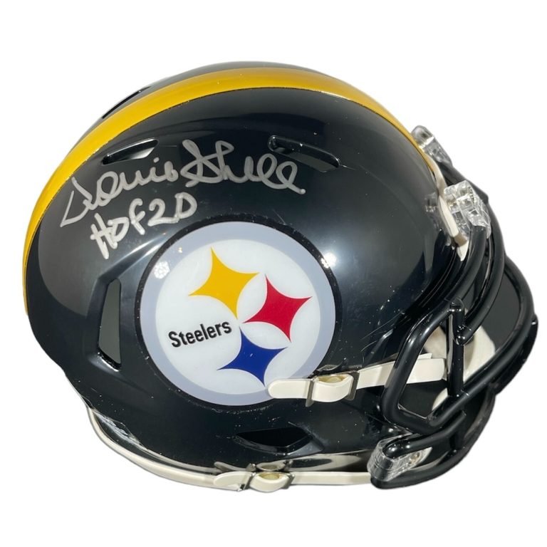 Donnie Shell Signed Steelers Speed Mini Helmet w/ HOF 20 Beckett Witness BAS COA