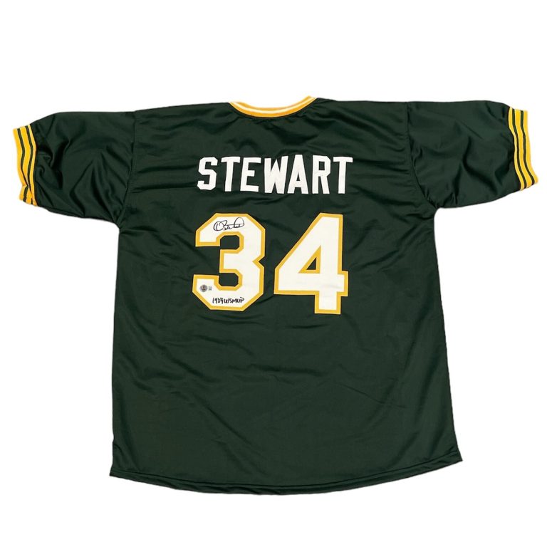 Dave Stewart Signed Oakland Athletics Custom Jersey 89 WS MVP Beckett W BAS COA