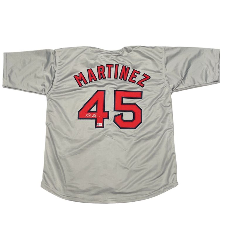 Pedro Martinez Signed Boston Red Sox Custom Jersey Beckett Witness BAS COA