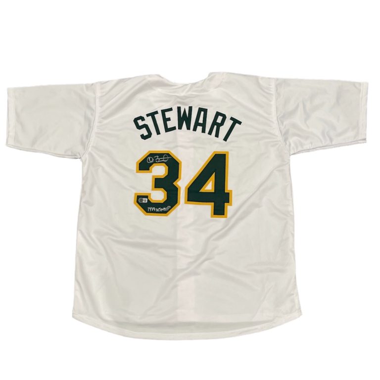Dave Stewart Signed Oakland Athletics Custom Jersey 89 WS MVP Beckett W BAS COA