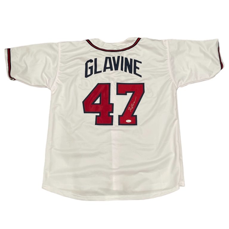 Tom Glavine Signed Autographed Atlanta Braves Custom Jersey JSA COA