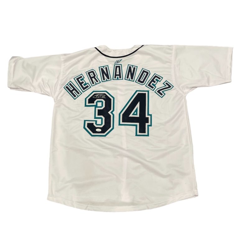Felix Hernandez Signed Seattle Mariners Custom Jersey JSA COA