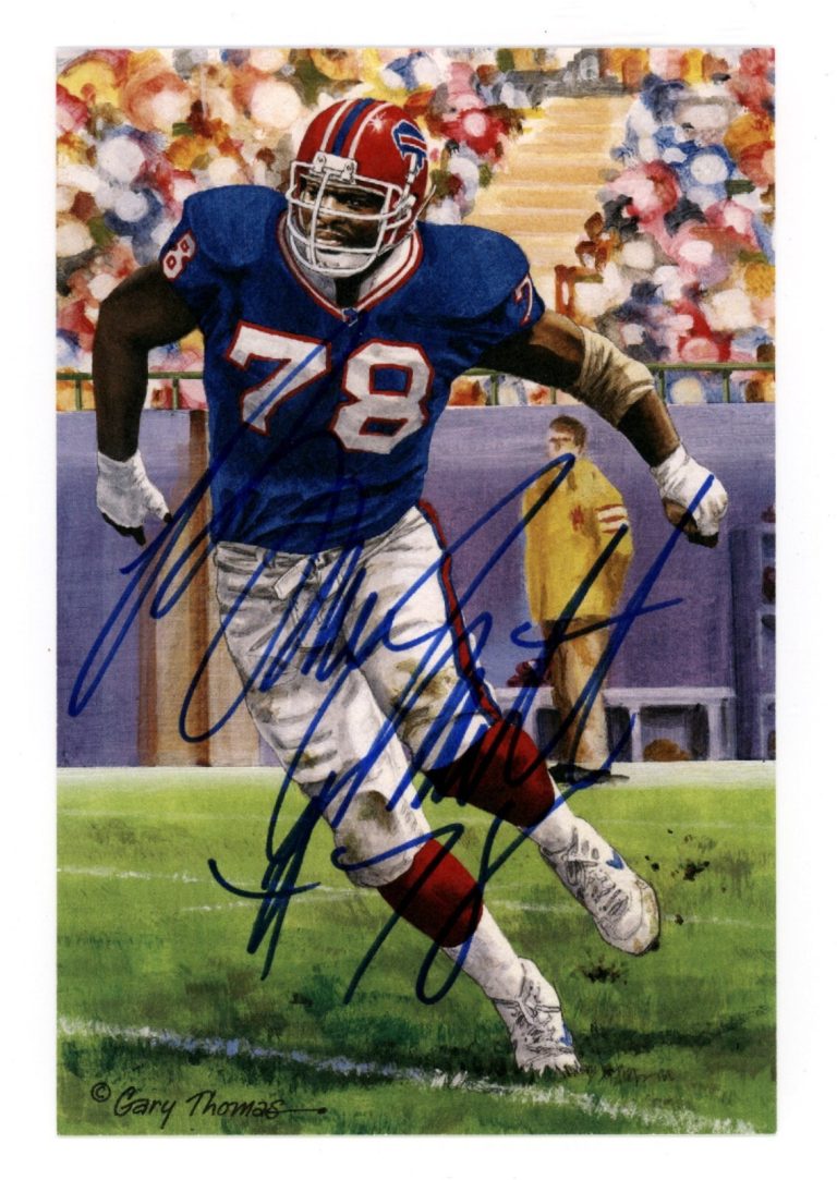 Bruce Smith Signed Auto GLAC Goal Line Art Card #250 JSA COA Buffalo Bills