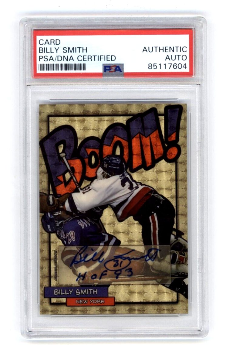 Billy Smith 2024 Hits Memorabilia BOOM Super #1/1 Signed PSA Auto HOF 93 Insc.