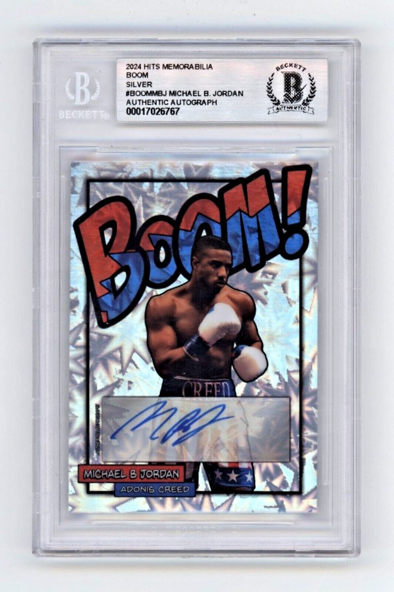 Michael B. Jordan 2024 Hits Memorabilia BOOM Silver #/10 Signed BGS BAS Auto