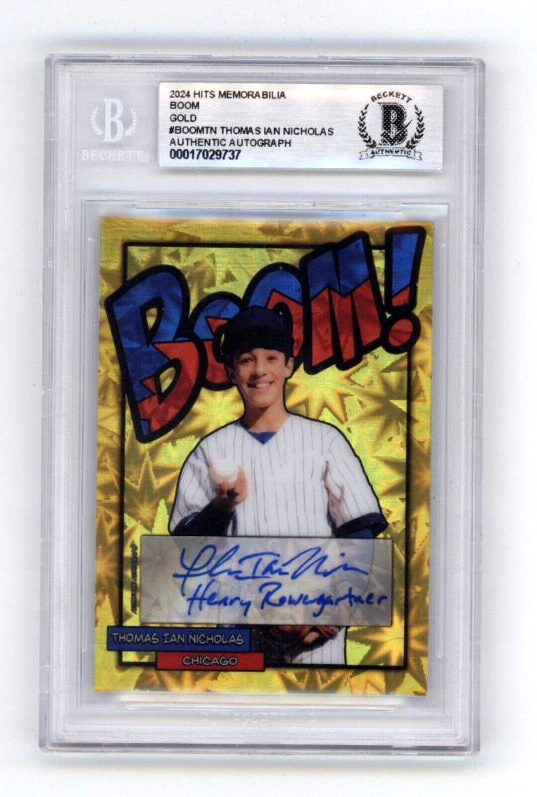 Thomas Ian Nicholas 2024 Hits Memorabilia BOOM Gold JSY 1/10 Signed BGS BAS Auto