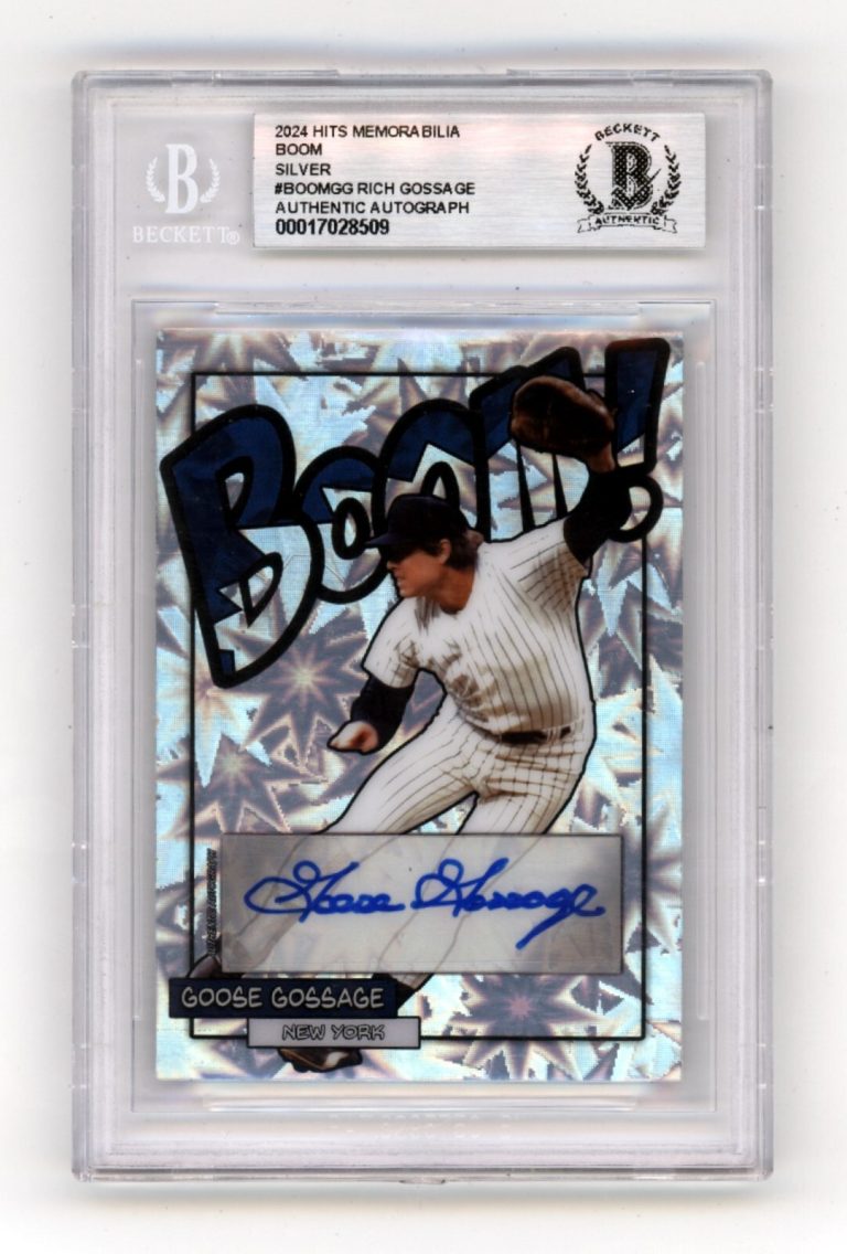 Goose Gossage 2024 Hits Memorabilia BOOM Silver #/10 Signed BGS BAS Auto Yankees