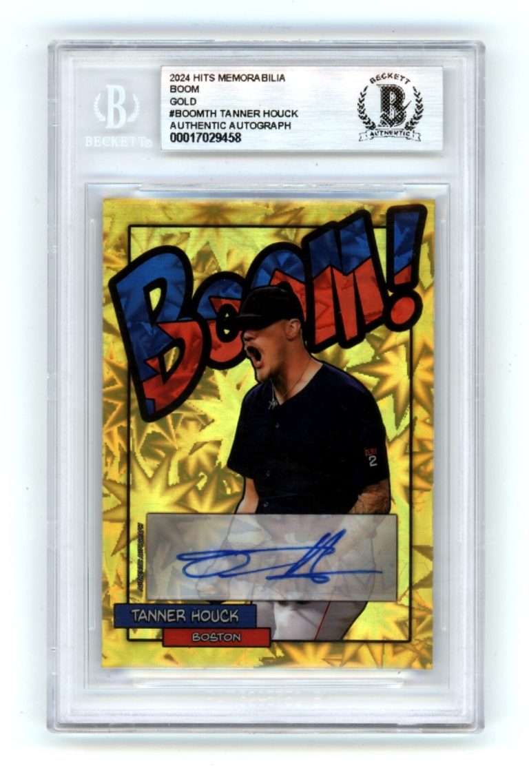 Tanner Houck 2024 Hits Memorabilia BOOM Gold #/5 Signed BGS BAS Auto Red Sox
