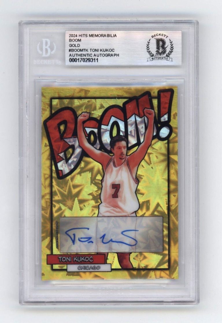 Toni Kukoc 2024 Hits Memorabilia BOOM Gold #/10 Signed BGS BAS Auto Bulls