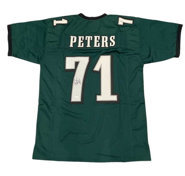 Jason Peters Signed Philadelphia Eagles Custom Jersey Beckett Witness BAS COA